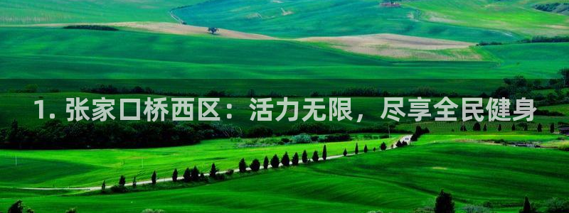 尊龙凯时平台入口：1. 张家口桥西区：活力无限，尽享全民