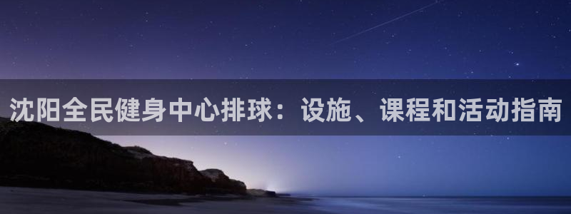 尊龙z6.con：沈阳全民健身中心排球：设施、课程和活动
